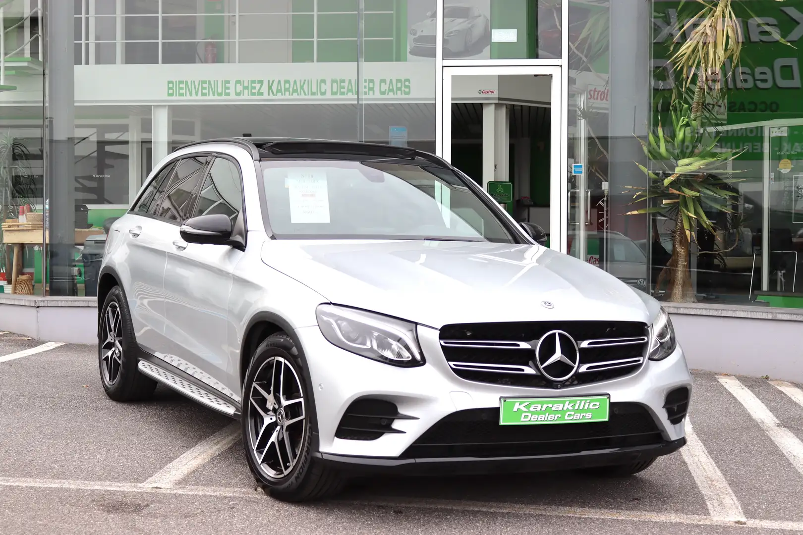 Mercedes-Benz GLC 220 d 4MATIC PACK AMG PACK NIGHT PANO LED CAMERA 360 Argent - 1