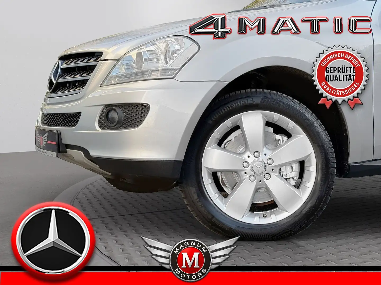 Mercedes-Benz ML 320 CDI V6 *1.Hd*Schieb.*T-Leder*Temp.*AHK* Silber - 1