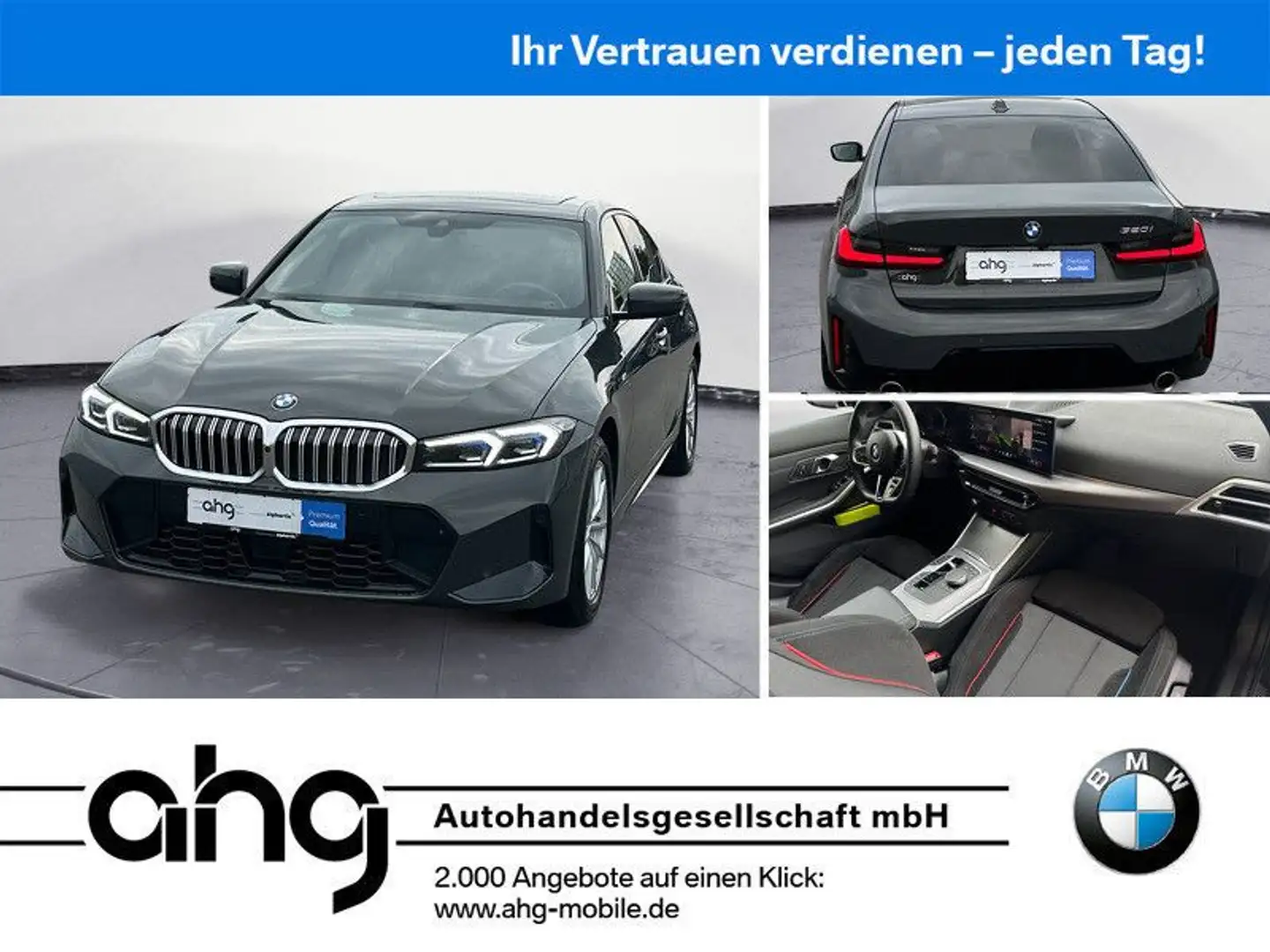 BMW 320 i M Sportpaket Innovationsp. HIFI Glasdach Grau - 1