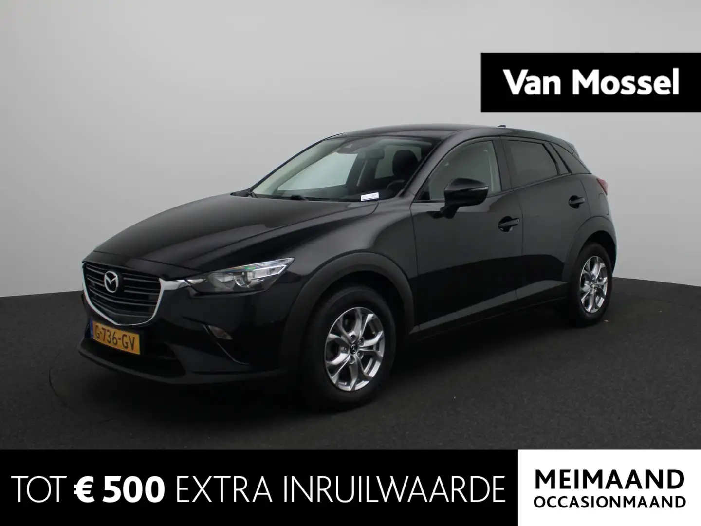 Mazda CX-3 2.0 SkyActiv-G 120 SkyLease | AUTOMAAT | NAVIGATIE Zwart - 1