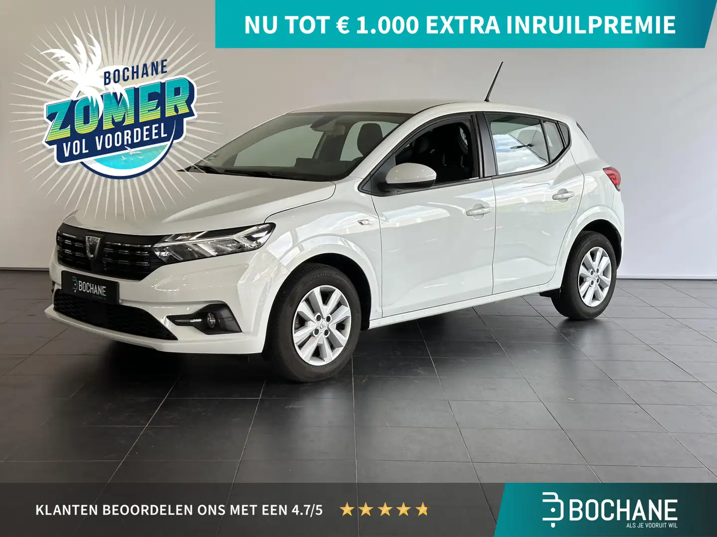 Dacia Sandero 1.0 TCe 100 Bi-Fuel Comfort NAVIGATIE | PARKEERSEN Blanco - 1