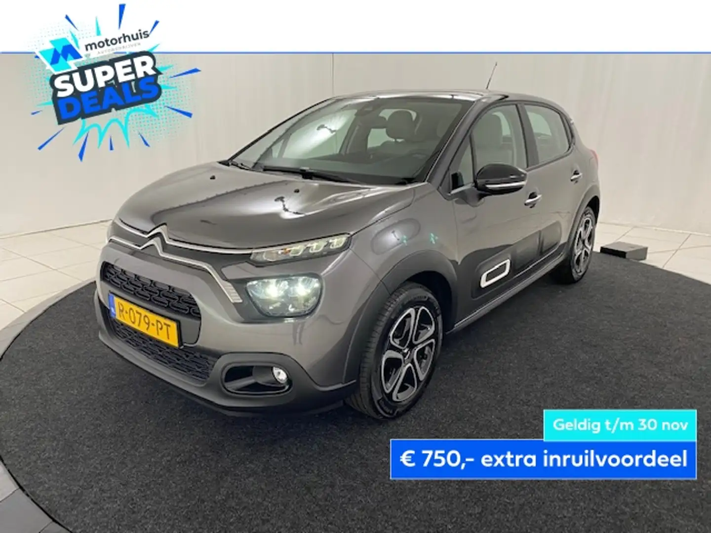 Citroen C3 1.2 SHINE 83PK BUSINESS FULL LED CARPLAY TEL NAP Gris - 1