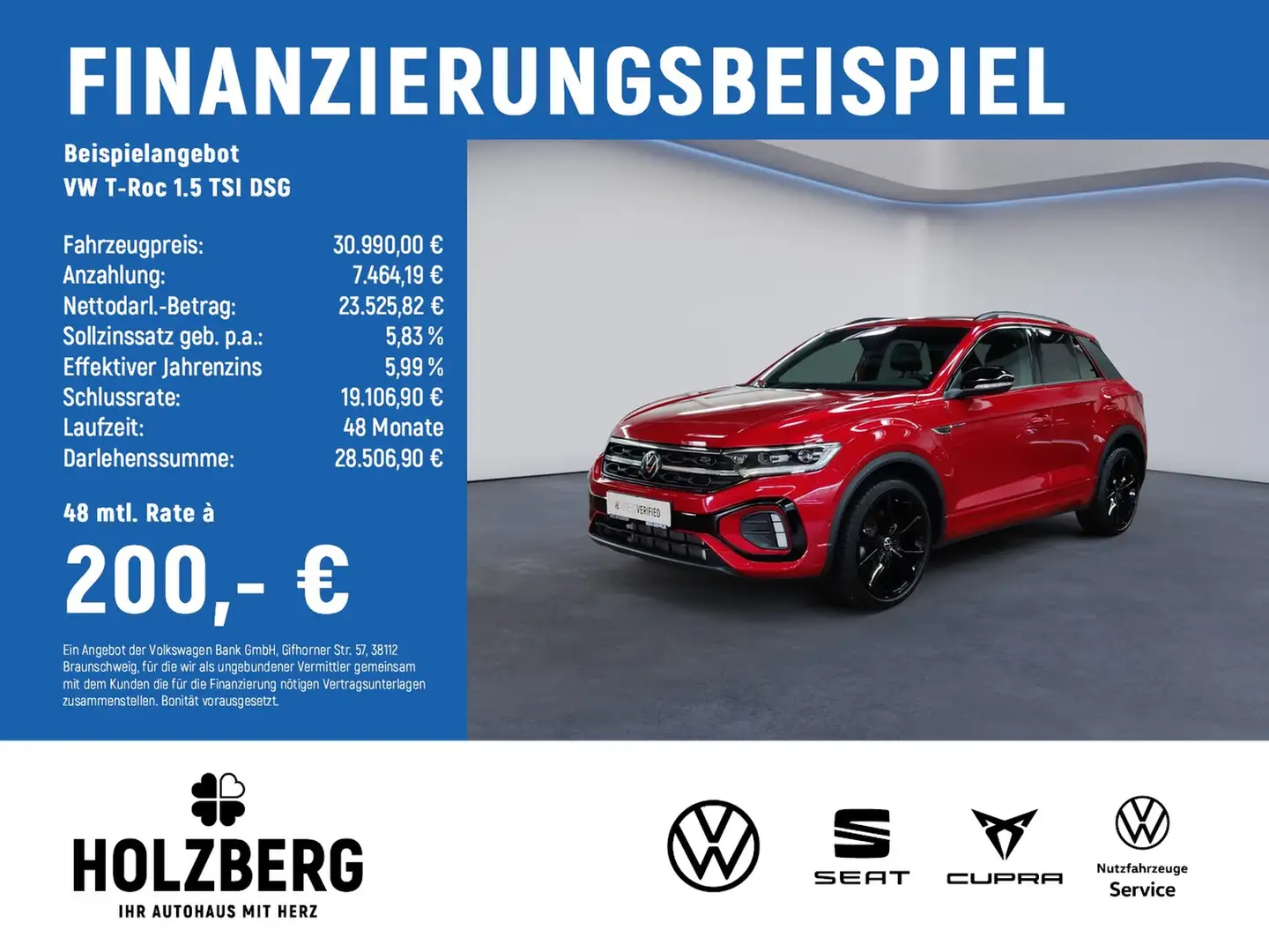 Volkswagen T-Roc 1.5 TSI DSG R-Line NAVI+PANO+STHZ+AHK+ACC Rouge - 2