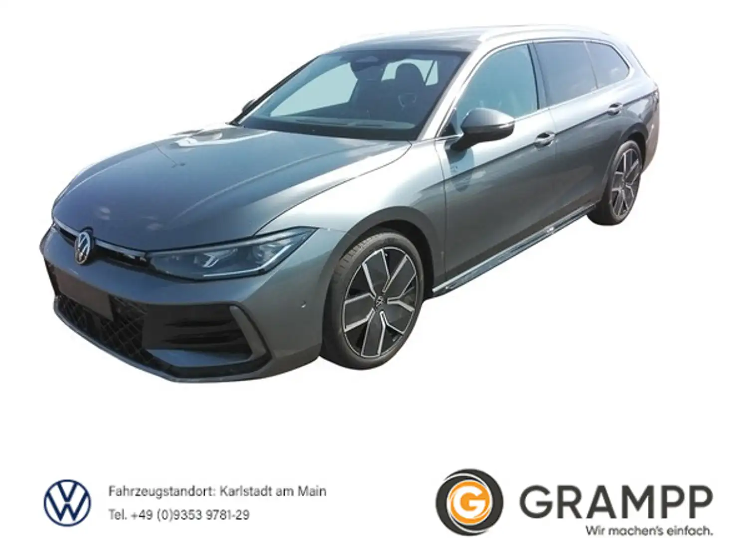 Volkswagen Passat Variant R-Line 2.0TDI DSG +AHK+360°+ERGO+ Grau - 1