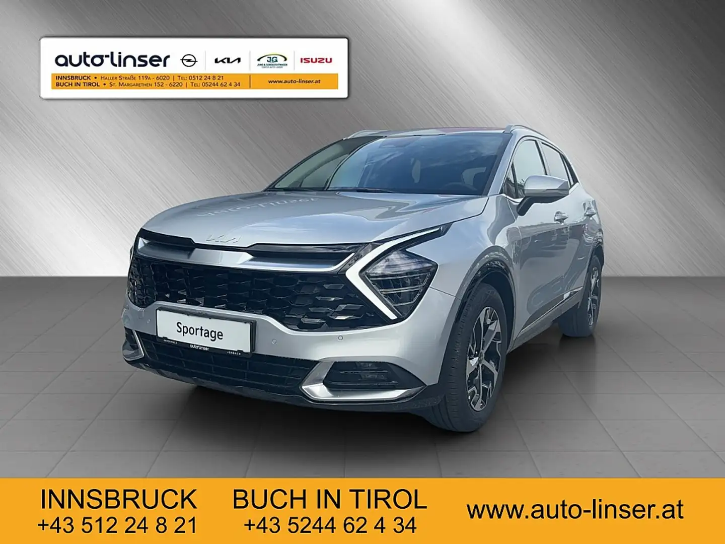 Kia Sportage 1,6 TGDI 48V Gold AWD DCT Silber - 1