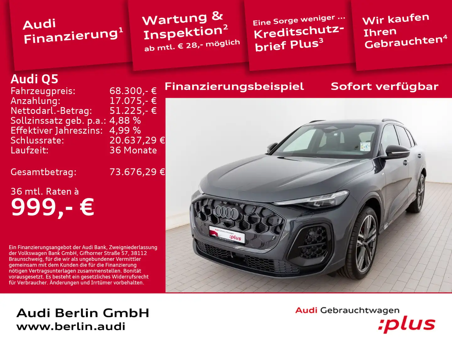 Audi Q5 TFSI quattro S tronic Gris - 1