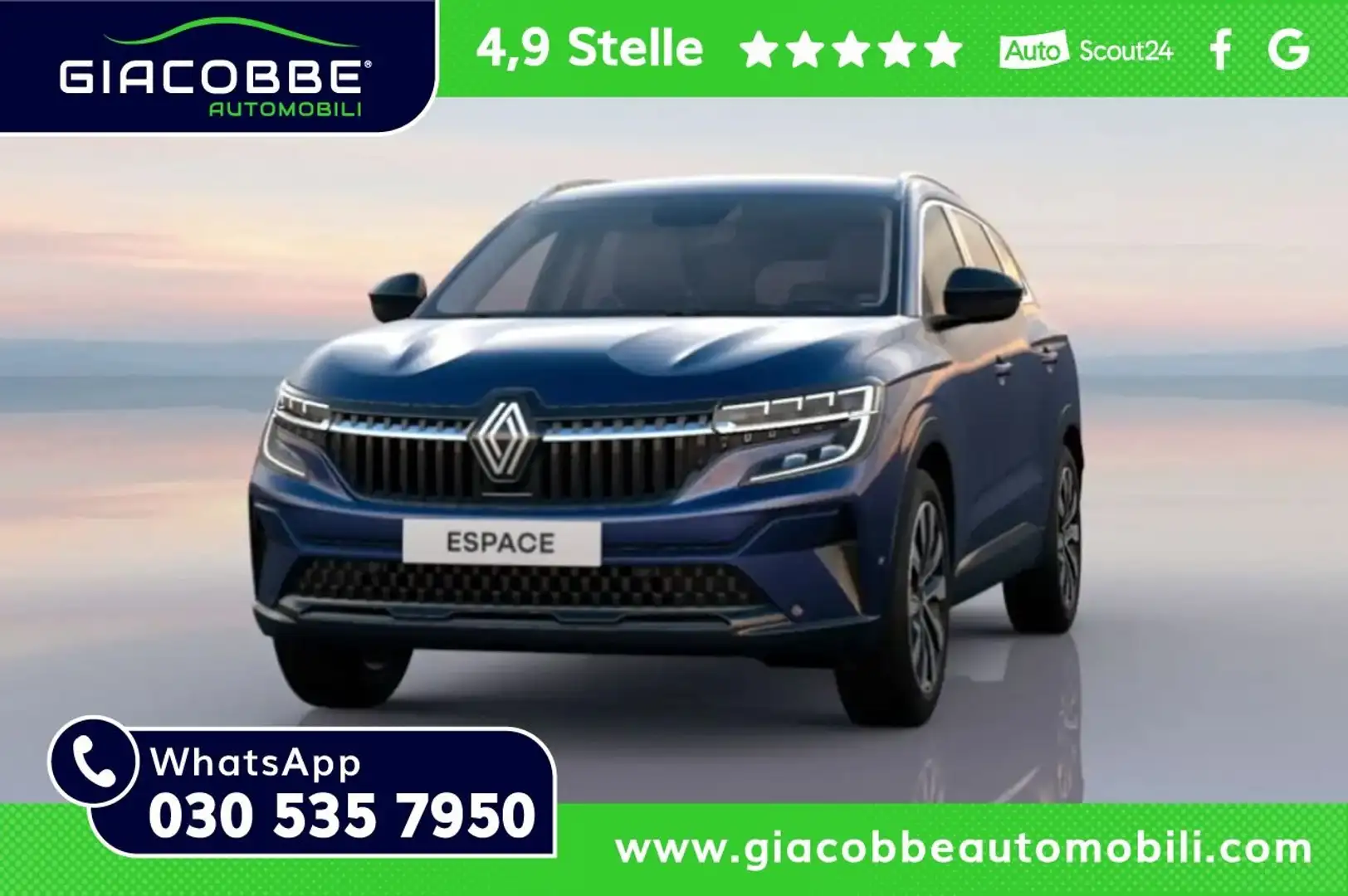 Renault Espace TECHNO E-TECH 200CV 7P🔥PRONTA CONSEGNA🔥 Blu/Azzurro - 1