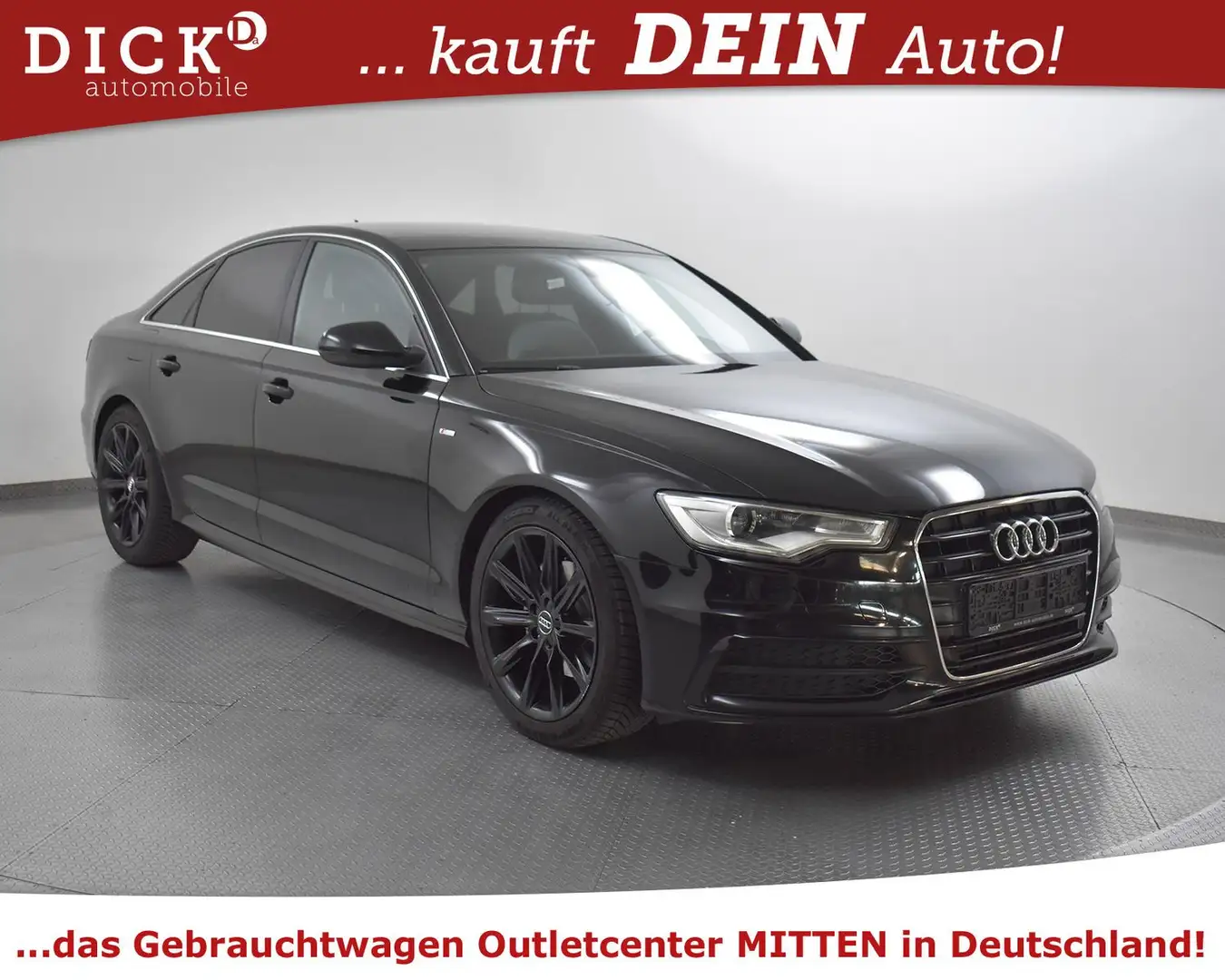 Audi A6 3.0d S LINE SPORT+EXTER.+NAV+KAM+LEDER+XEN+19 Schwarz - 1