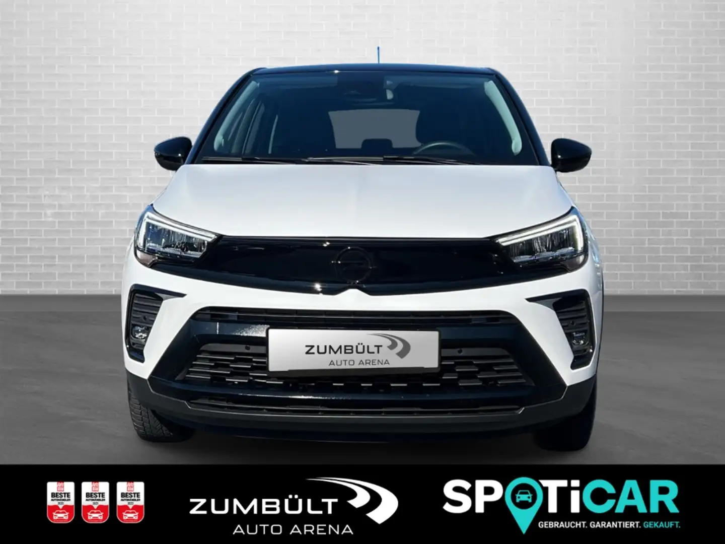 Opel Crossland Elega 1.2 AT +Allwetter AHK-abn. Navi RFK SHZ LHZ Weiß - 2