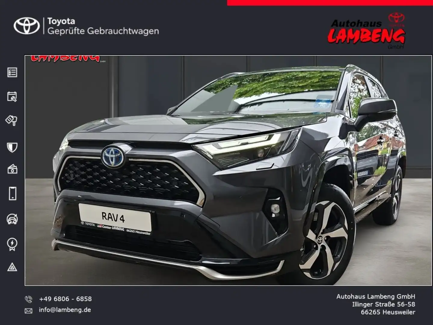 Toyota RAV 4 Plug-in-Hybrid Teamplayer  *RÜCKFAHRKAMERA*LADEKAB Grau - 1