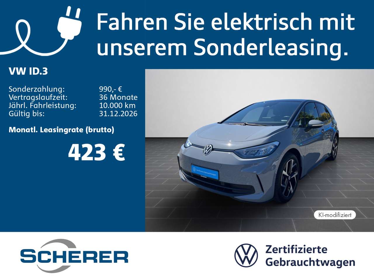 Volkswagen ID.3 — Volkswagen ID.3 Pro 62 kWh 150kW *Move* Navi ACC SHZ R-Kame