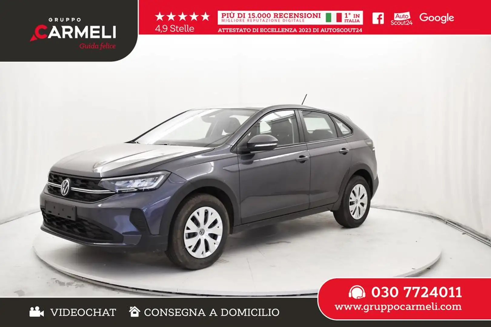 Volkswagen Taigo 1.0 tsi Life 95cv KM0 Grigio - 1