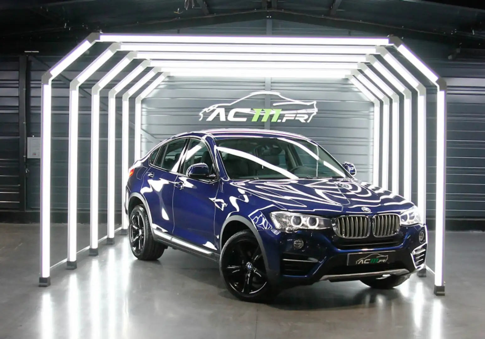 BMW X4 (F26) XDRIVE 35D 313CH XLINE CAMERA / CUIR NOIR / KEYLESS GO / 35DA Blau - 1