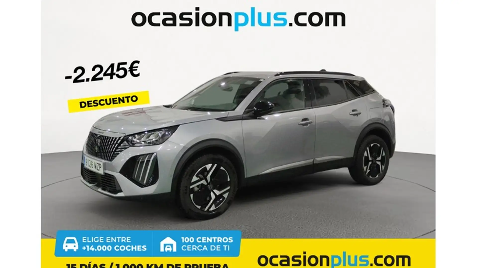 Peugeot 2008 Hybrid 136 Allure eDCS6 Gris - 1