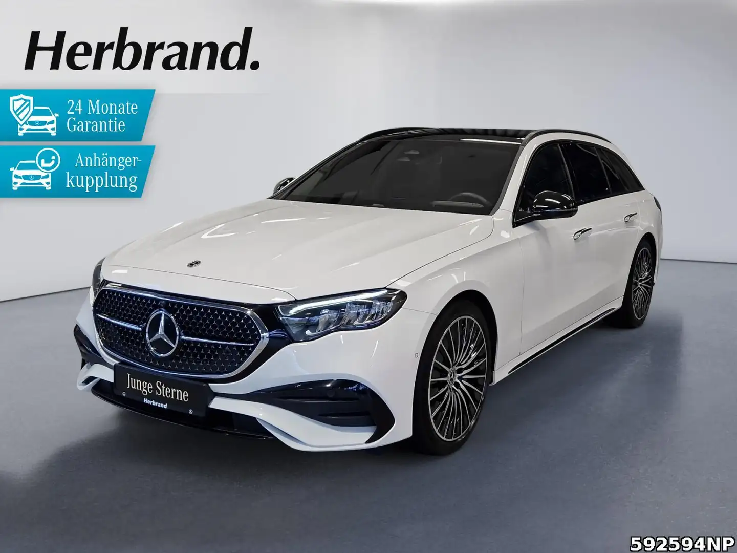 Mercedes-Benz E 220 d T AMG Pano AHK Night 360° DISTRONIC LED Blanc - 1