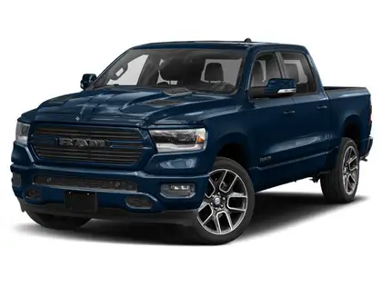 Blue 2022 RAM 1500 Pickup Truck Four-Wheel Drive 8-Speed Automatic