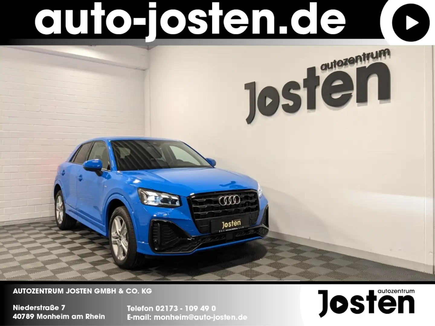 Audi Q2 35 TFSI S line virtual Matrix KAM. CarPlay Blau - 1