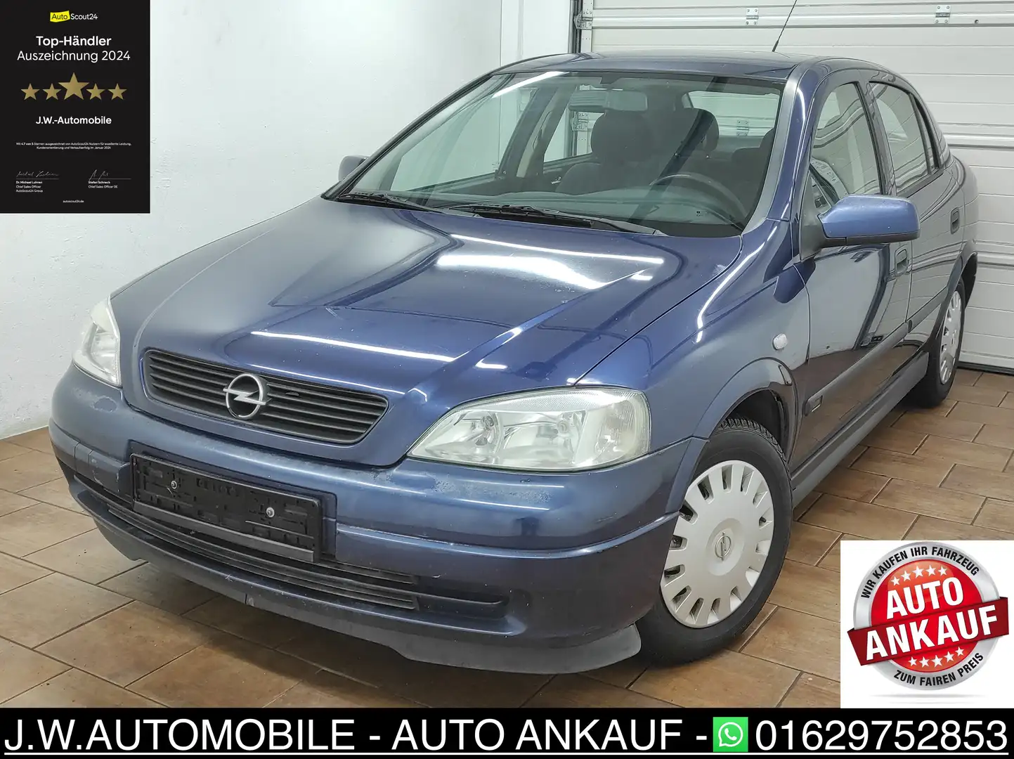 Opel Astra G 1.6 *TÜV NEU* KLIMA SERVO ABS M+S SELECTION Blau - 1
