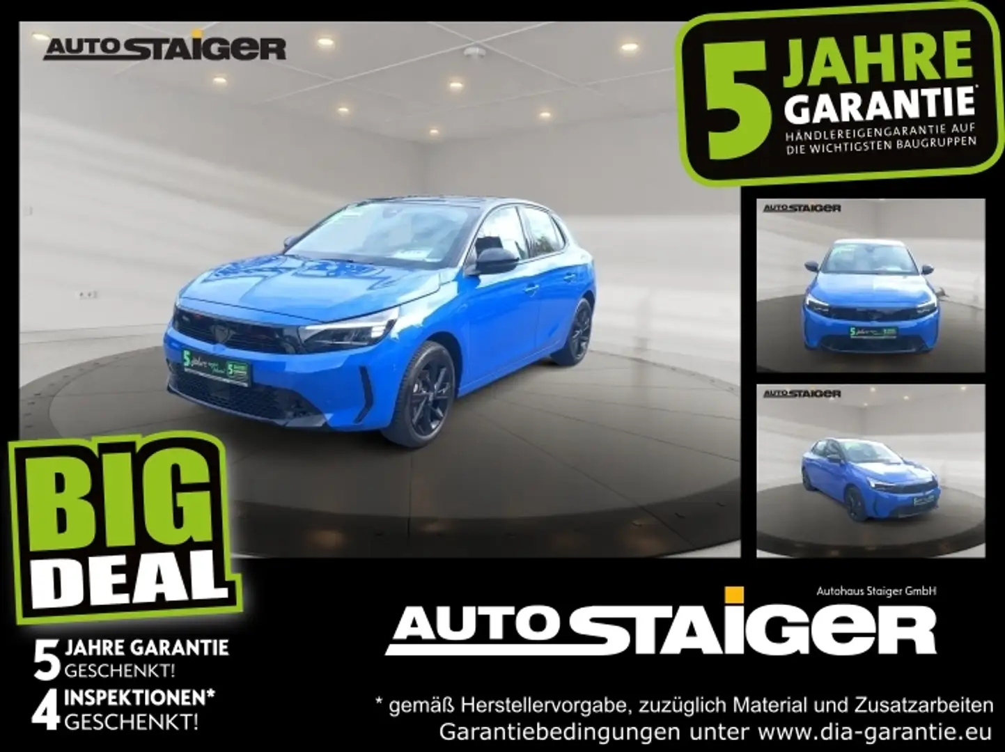 Opel Corsa F 1.2 Turbo GS Automatik, Allwetterreifen, Bleu - 1