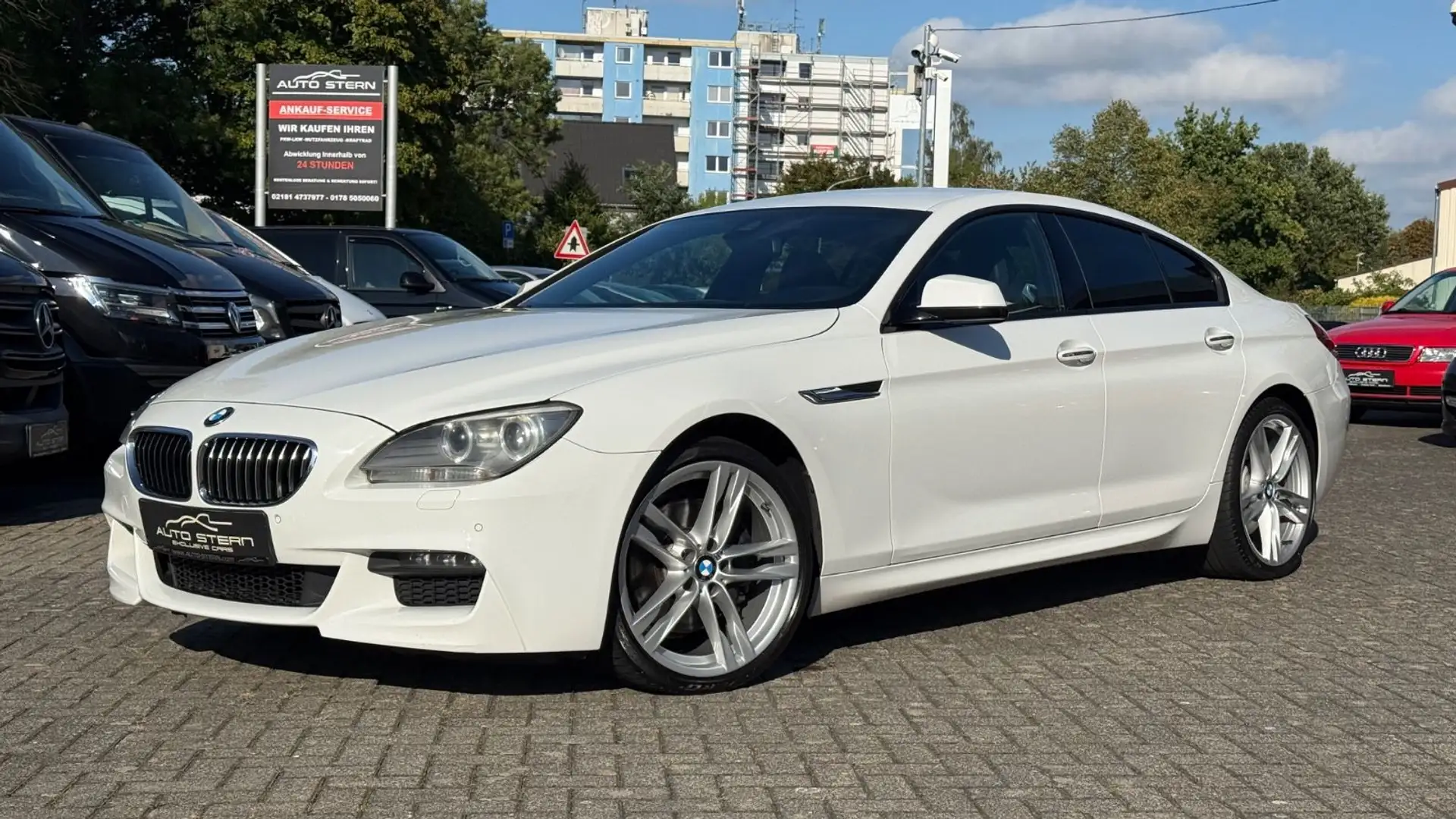 BMW 640 d Gran Coupe M-SPORT NAVI RKAM HUD LEDER Blanc - 1