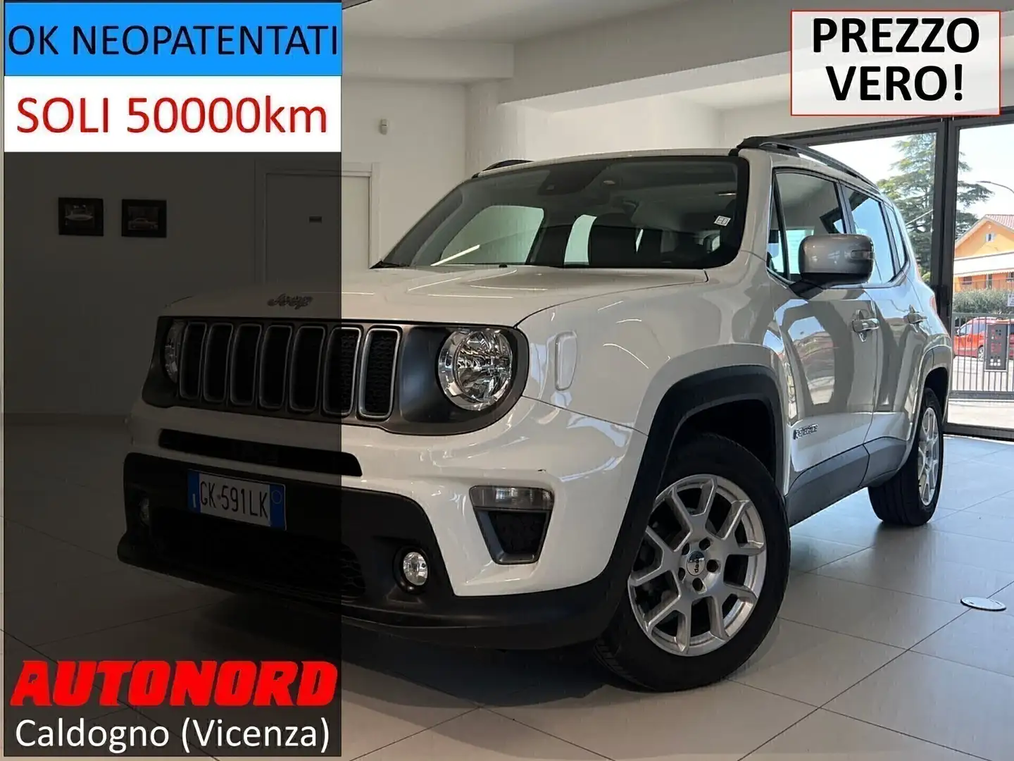 Jeep Renegade 1.6 Mjt 130 CV Limited Blanc - 1