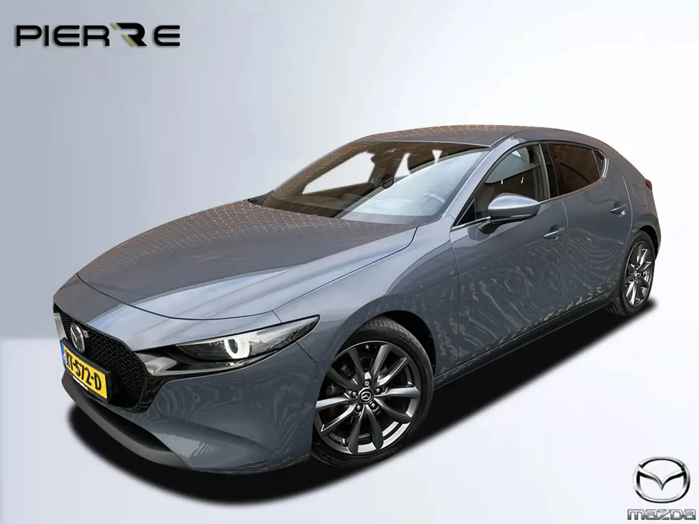 Mazda 3 2.0 e-SkyActiv-G 122 M Hybrid Luxury | TREKHAAK | Gris - 1