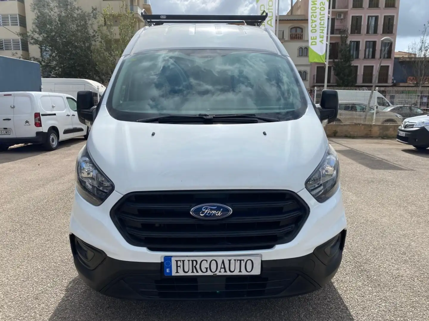 Ford Transit Custom FT 340 L2 Van Ambiente EcoBlue Hybr Blanc - 2