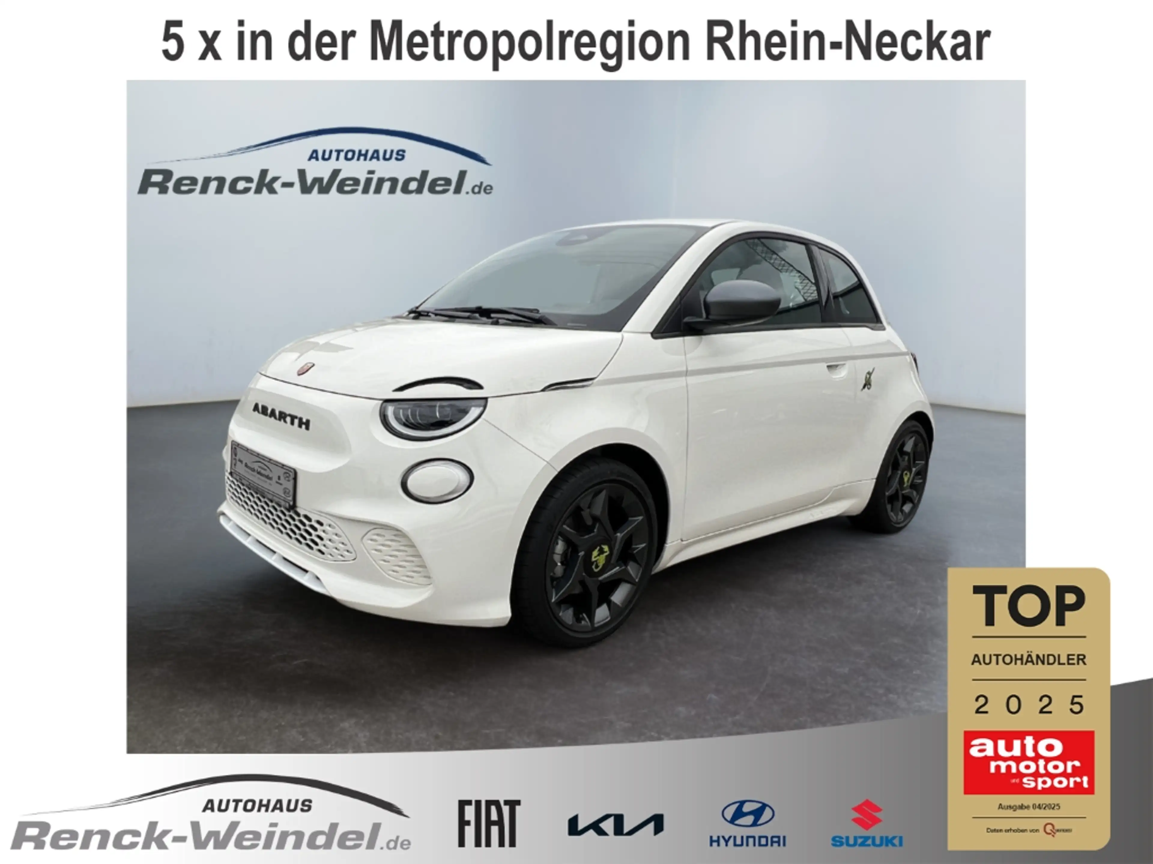Abarth 500 E Navi Klimaautom PDC Apple CarPlay Android Auto T