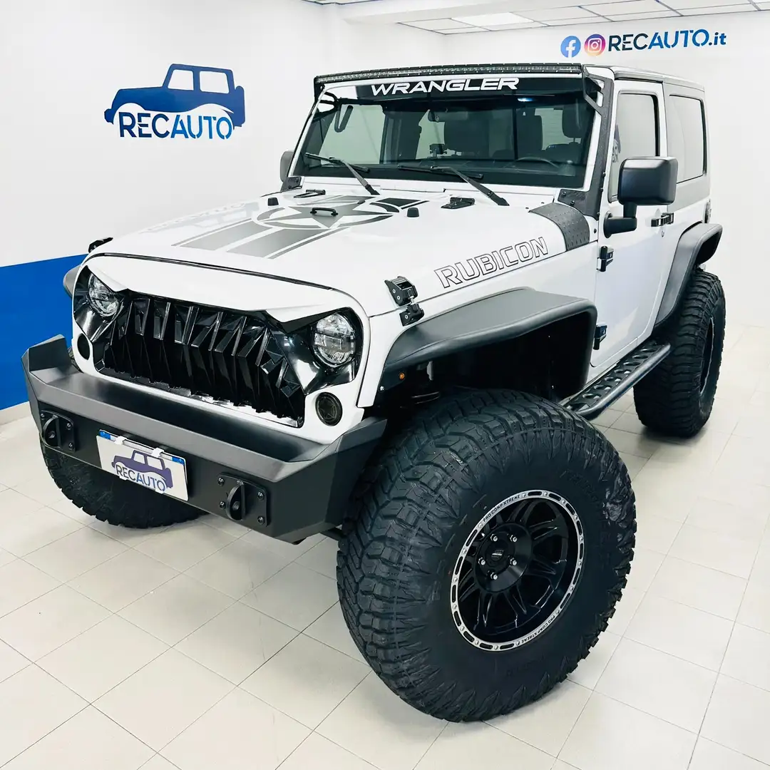 Jeep Wrangler Wrangler 2.8 crd Sahara Blanc - 1