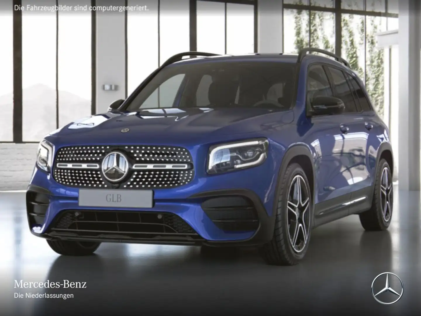 Mercedes-Benz GLB 220 d 4M AMG+NIGHT+360°+MULTIBEAM+19"+TOTW+8G Blau - 2