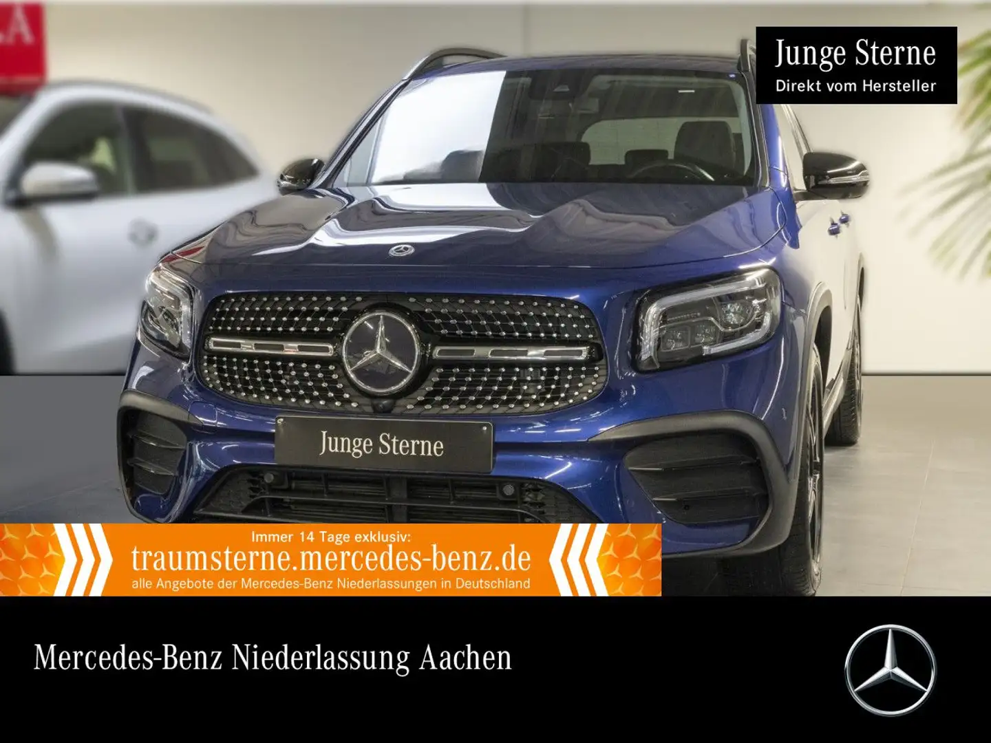 Mercedes-Benz GLB 220 d 4M AMG+NIGHT+360°+MULTIBEAM+19"+TOTW+8G Bleu - 1