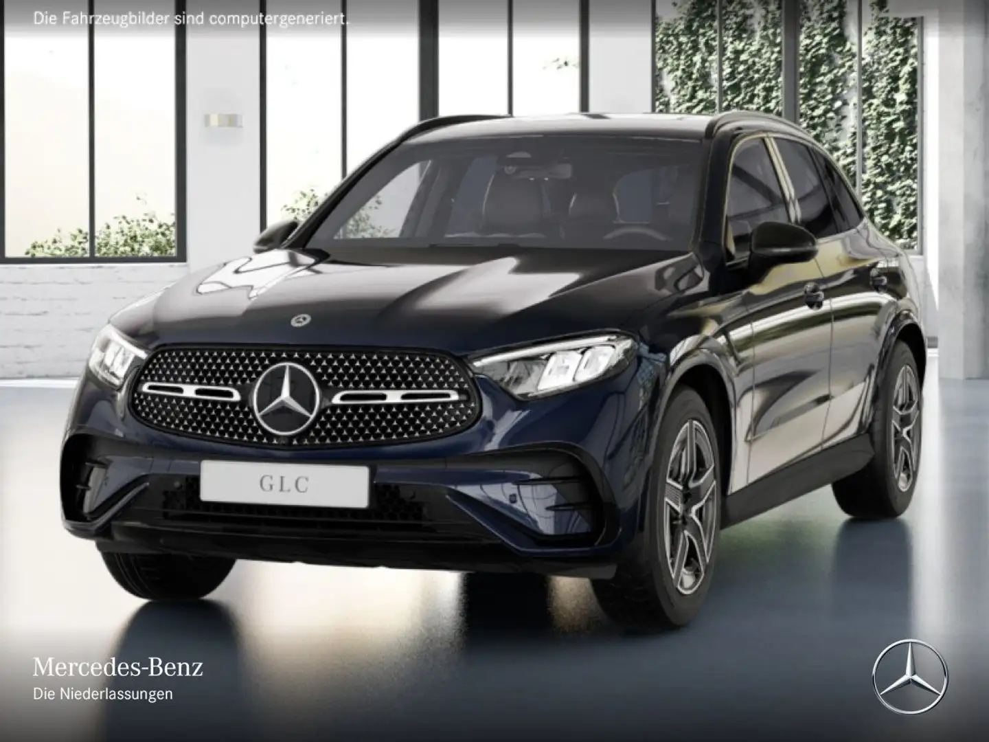 Mercedes-Benz GLC 200 4M AMG+NIGHT+AHK+LED+KAMERA+TOTW+KEYLESS Blauw - 2