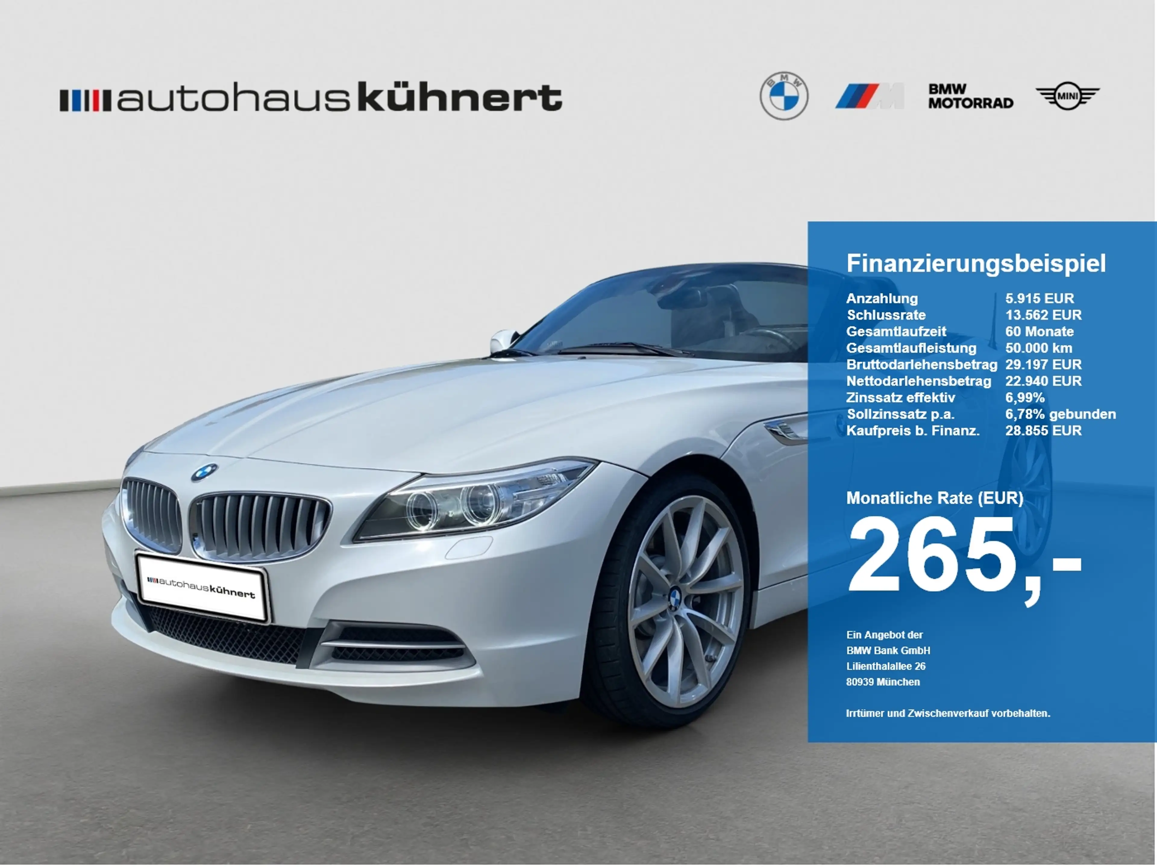 BMW Z4 sDrive 35i 6-Gang RadioProf FernliAss SitzHz
