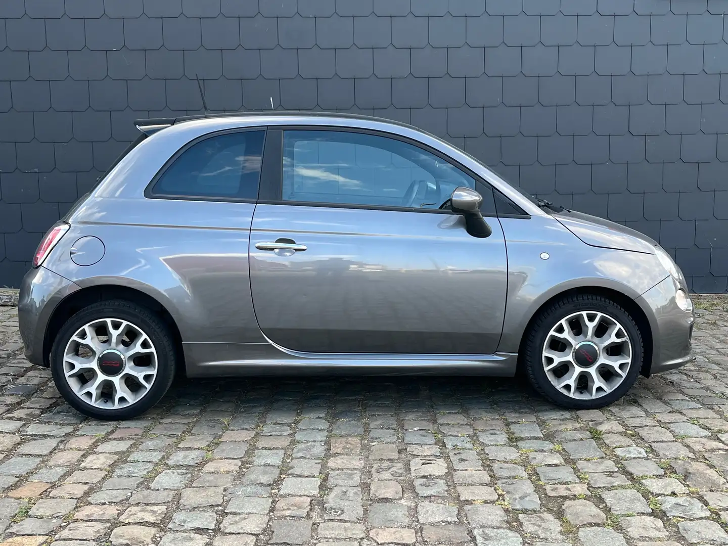 Fiat 500 1.2i S 1Hand carpass Carnet Garantie Grijs - 2