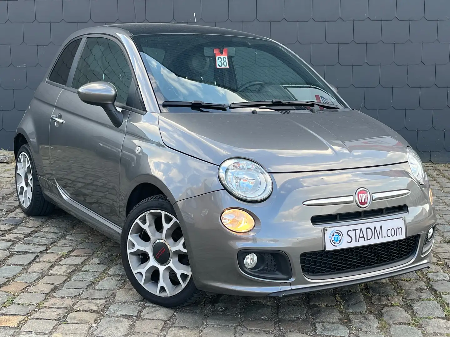 Fiat 500 1.2i S 1Hand carpass Carnet Garantie Grijs - 1