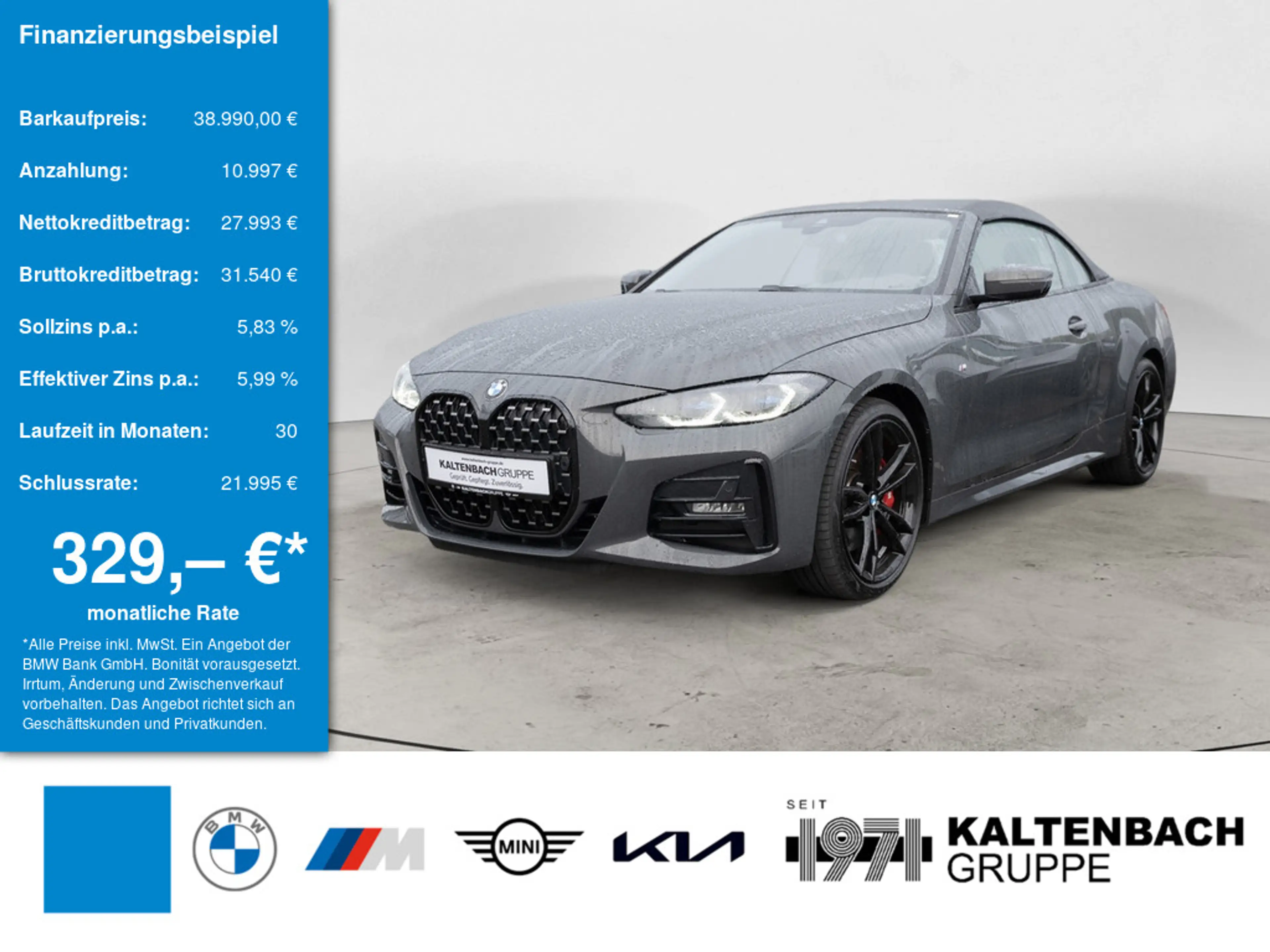 BMW 430 i Cabrio xDrive M-Sport Pro HUD LASER LED