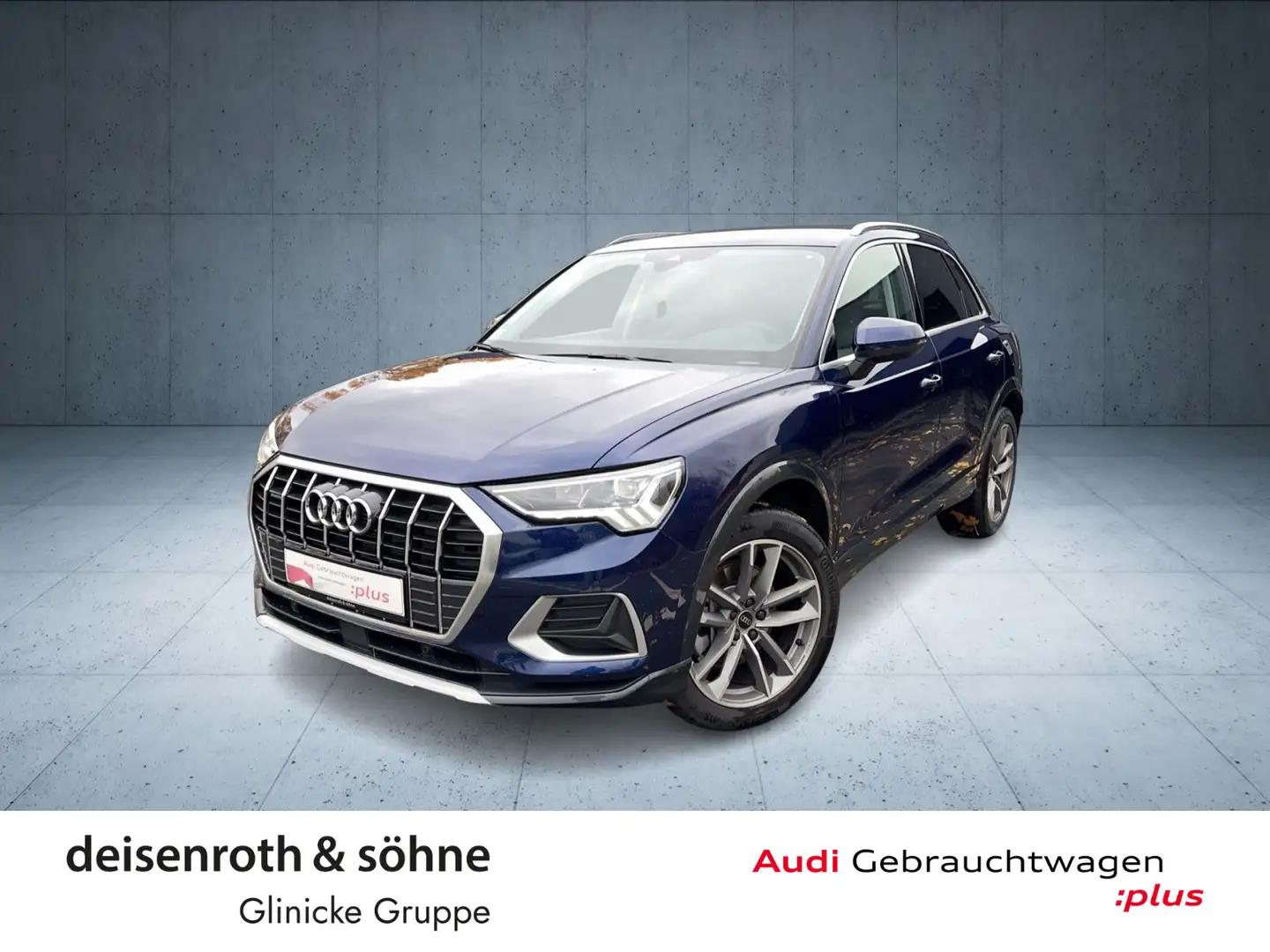 Audi Q3 advanced 40 TFSI qu AHK/LED+/Kam/Nav/ASI/ACC Blau - 1