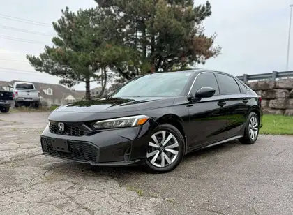 Black 2025 Honda Civic Sedan Front-Wheel Drive Automatic