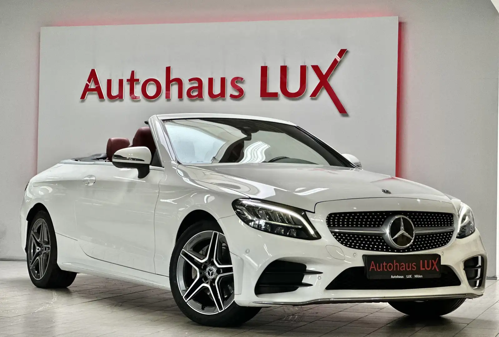 Mercedes-Benz C 180 AMG LINE*AIRSCARF*LED*SPUR*TOTW*R-KAM*2.HAND Weiß - 1