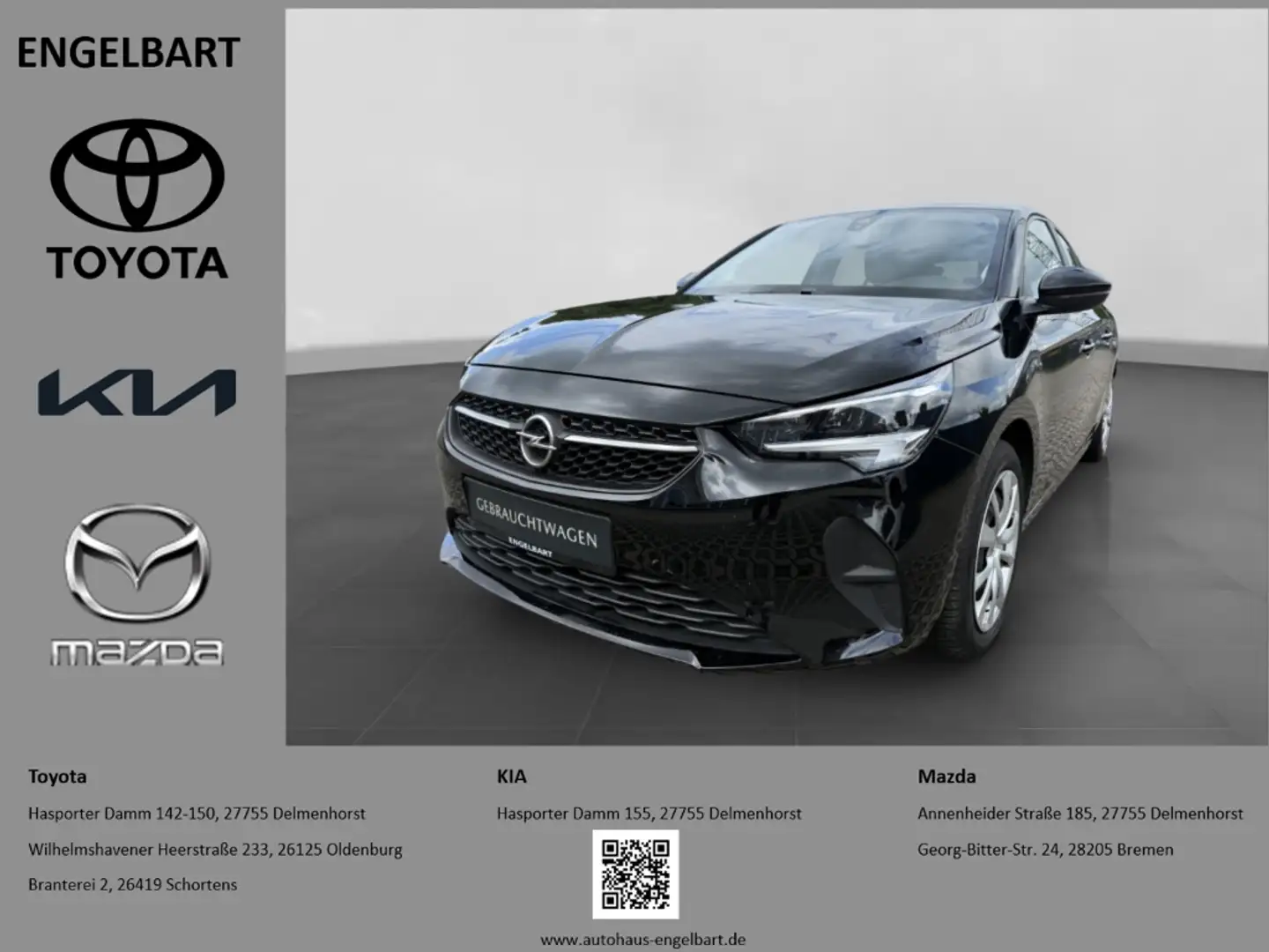 Opel Corsa F Edition 1.2 Turbo LED Apple CarPlay DAB SHZ Keyl Noir - 1