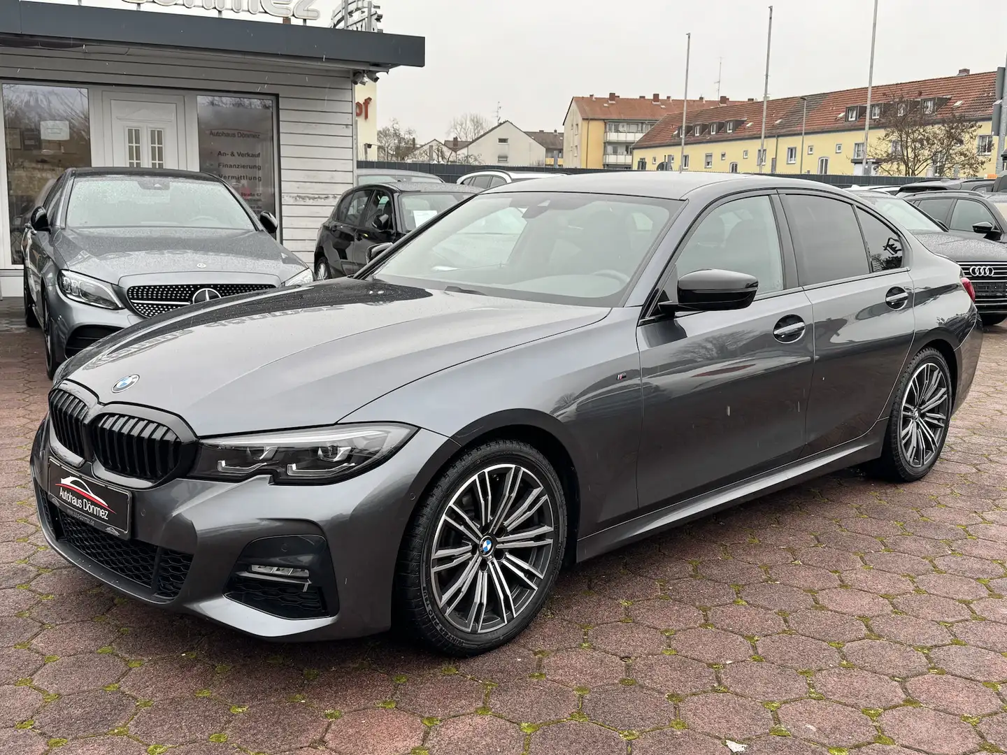 BMW 318 318d M Sport SHADOW LED DRIV-ASSIST LIVE COCKP Gris - 1