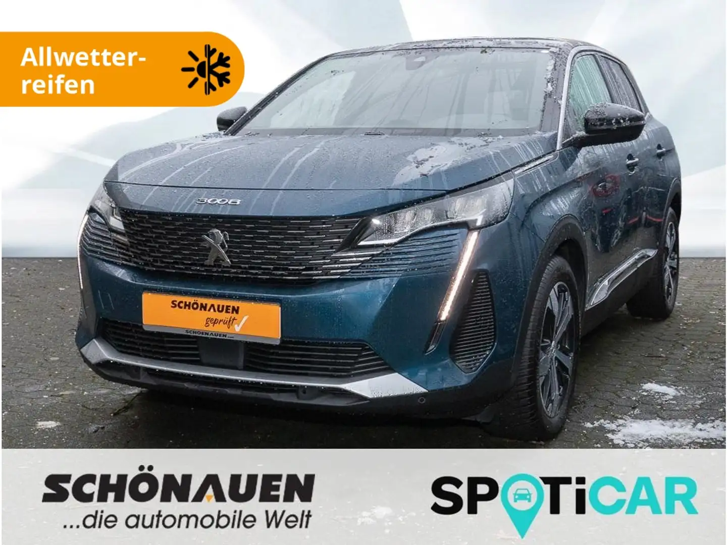 Peugeot 3008 PT 130 S&S EAT8 ALLURE PACK +SHZ+NAVI+MET++ Bleu - 1