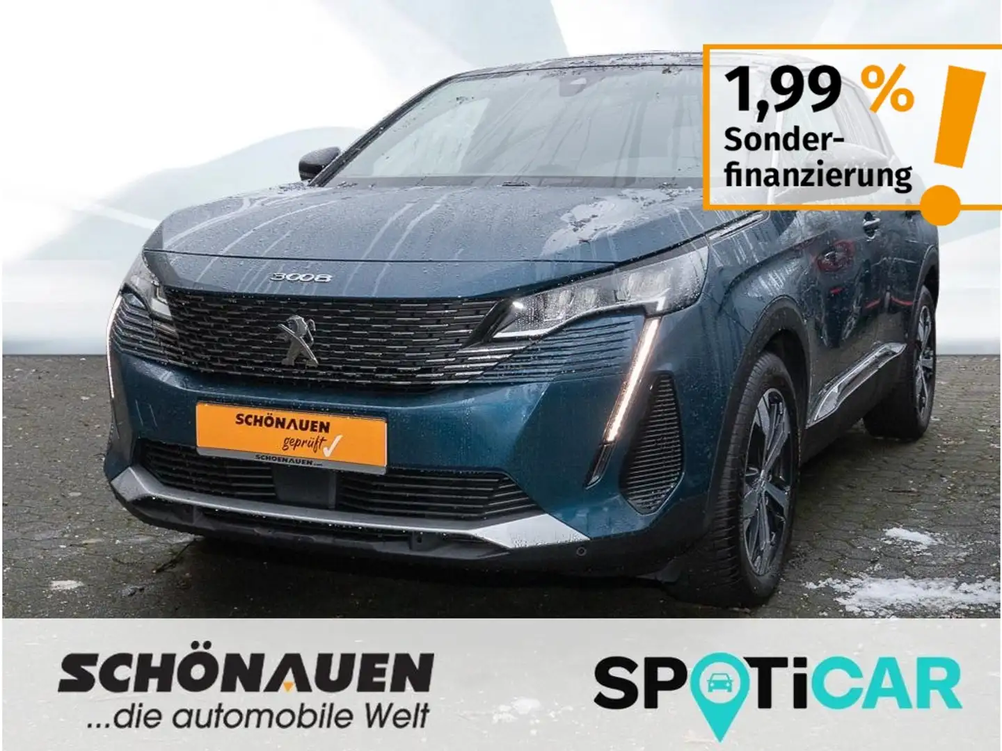 Peugeot 3008 PT 130 S&S EAT8 ALLURE PACK +SHZ+NAVI+MET++ Blau - 1