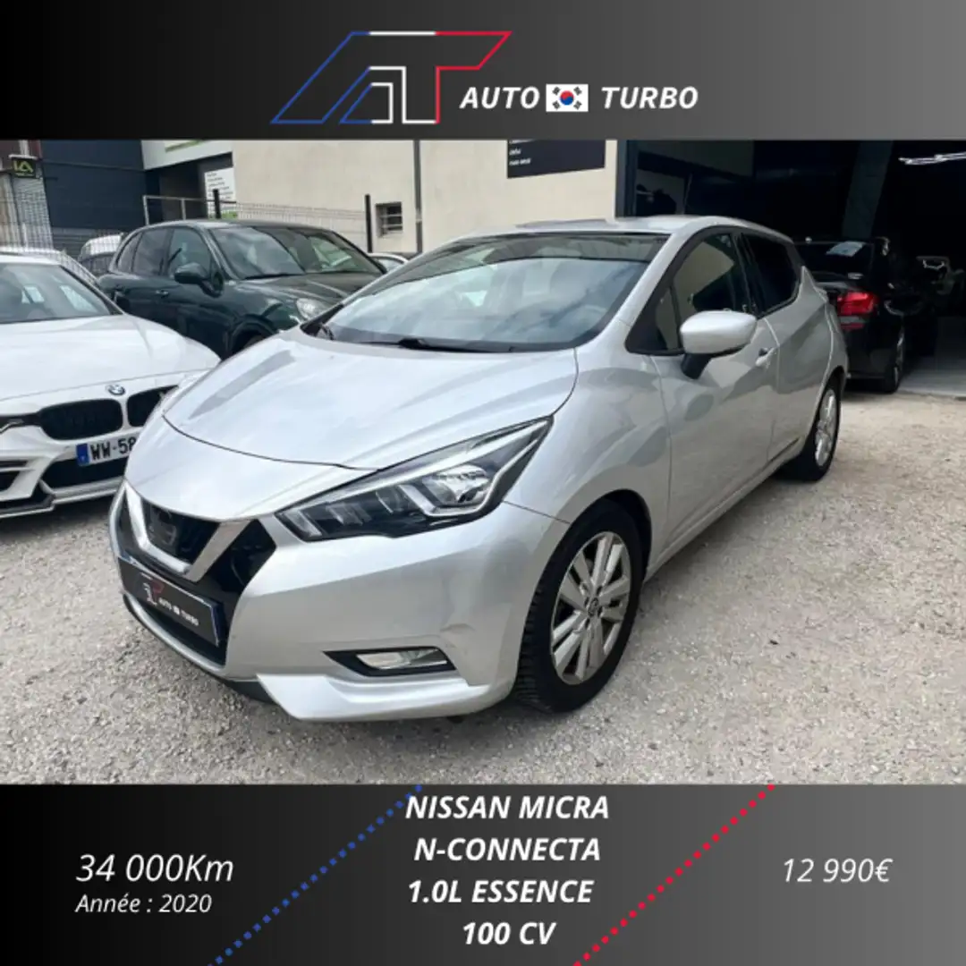 Nissan Micra 1.0 IG-T 100CH N-CONNECTA 2020 Gris - 1