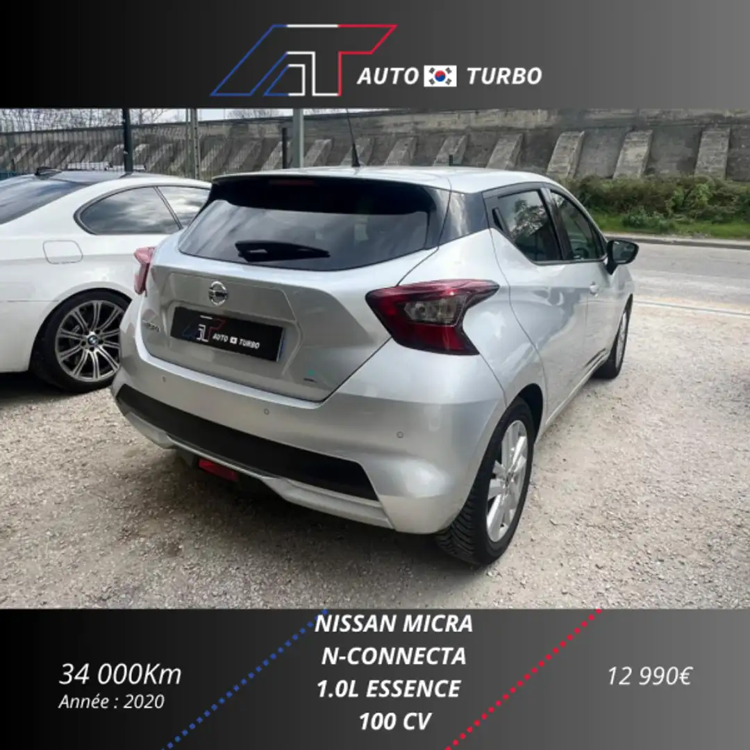 Nissan Micra 1.0 IG-T 100CH N-CONNECTA 2020 Gris - 2