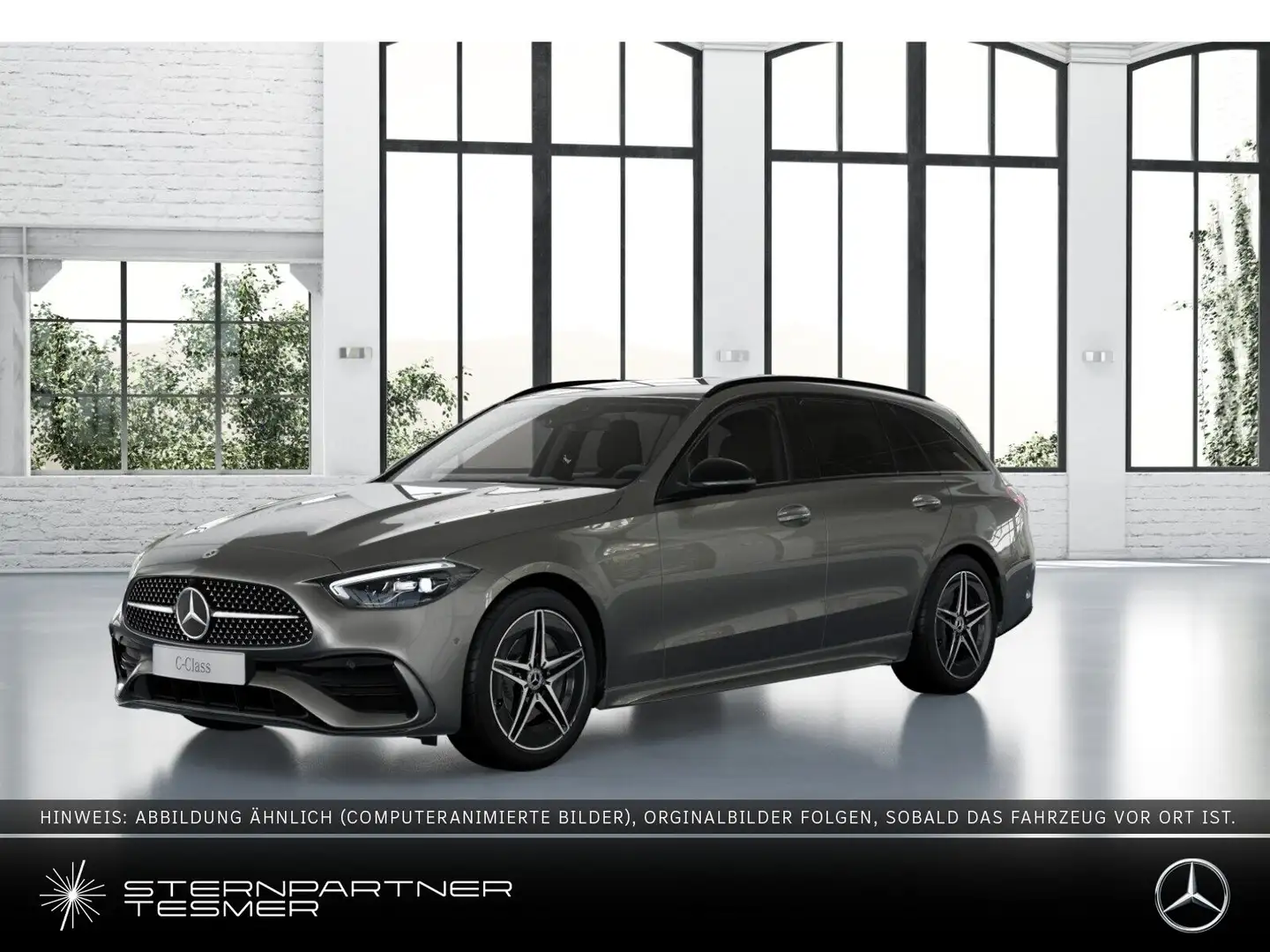 Mercedes-Benz C 200 T +AMG+Night+Sportausp.+KAMERA+AHK+SHZ+AUT Argento - 1