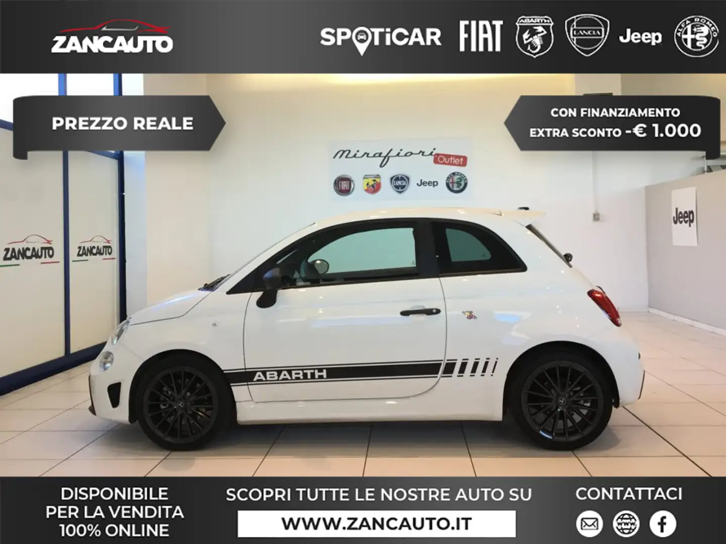 Abarth 595 1.4 Turbo T-Jet 165 CV MY23 Bianco - 1