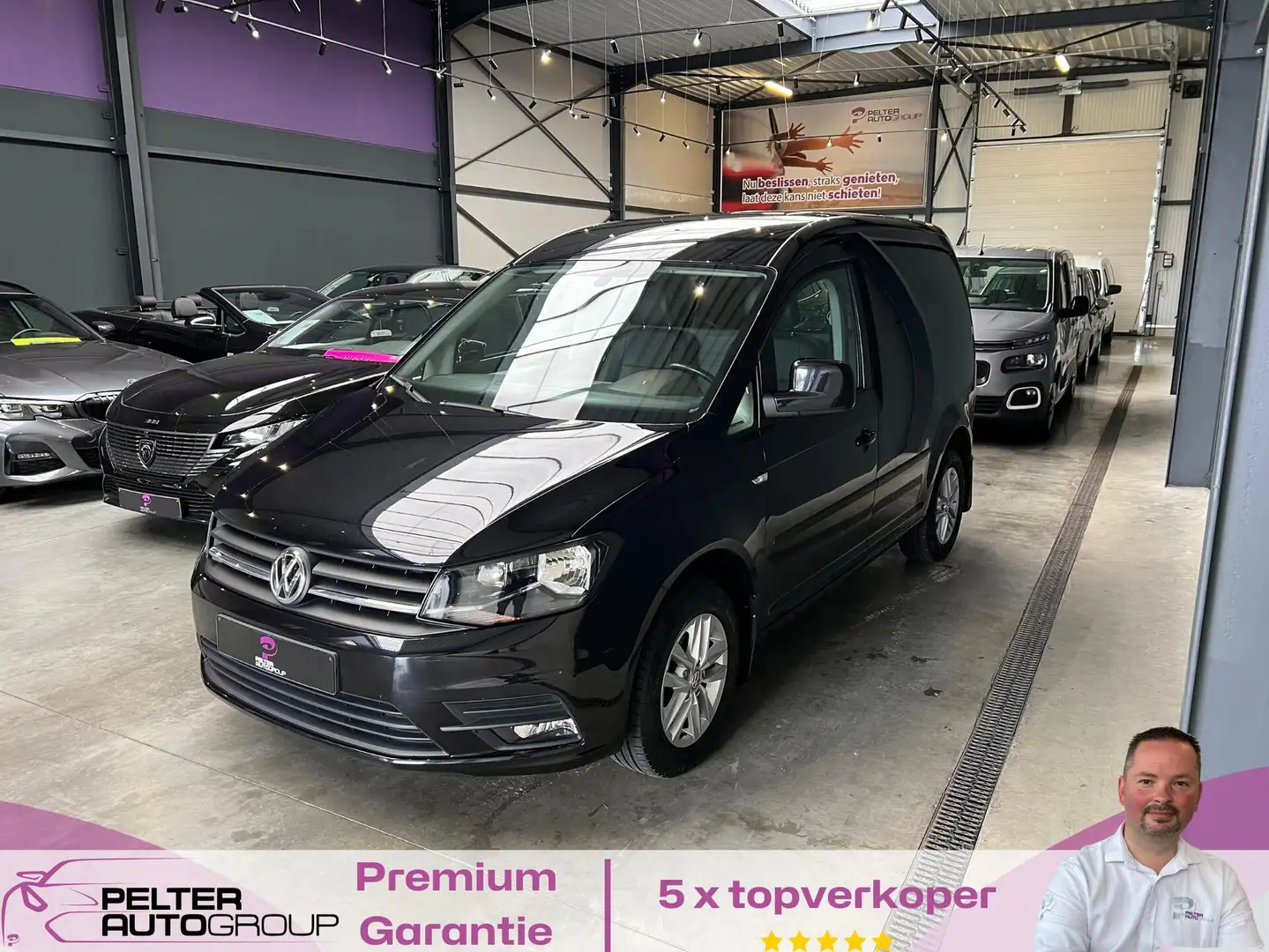 Volkswagen Caddy 2.0Tdi Licht vr. Eur6b Zwart - 1