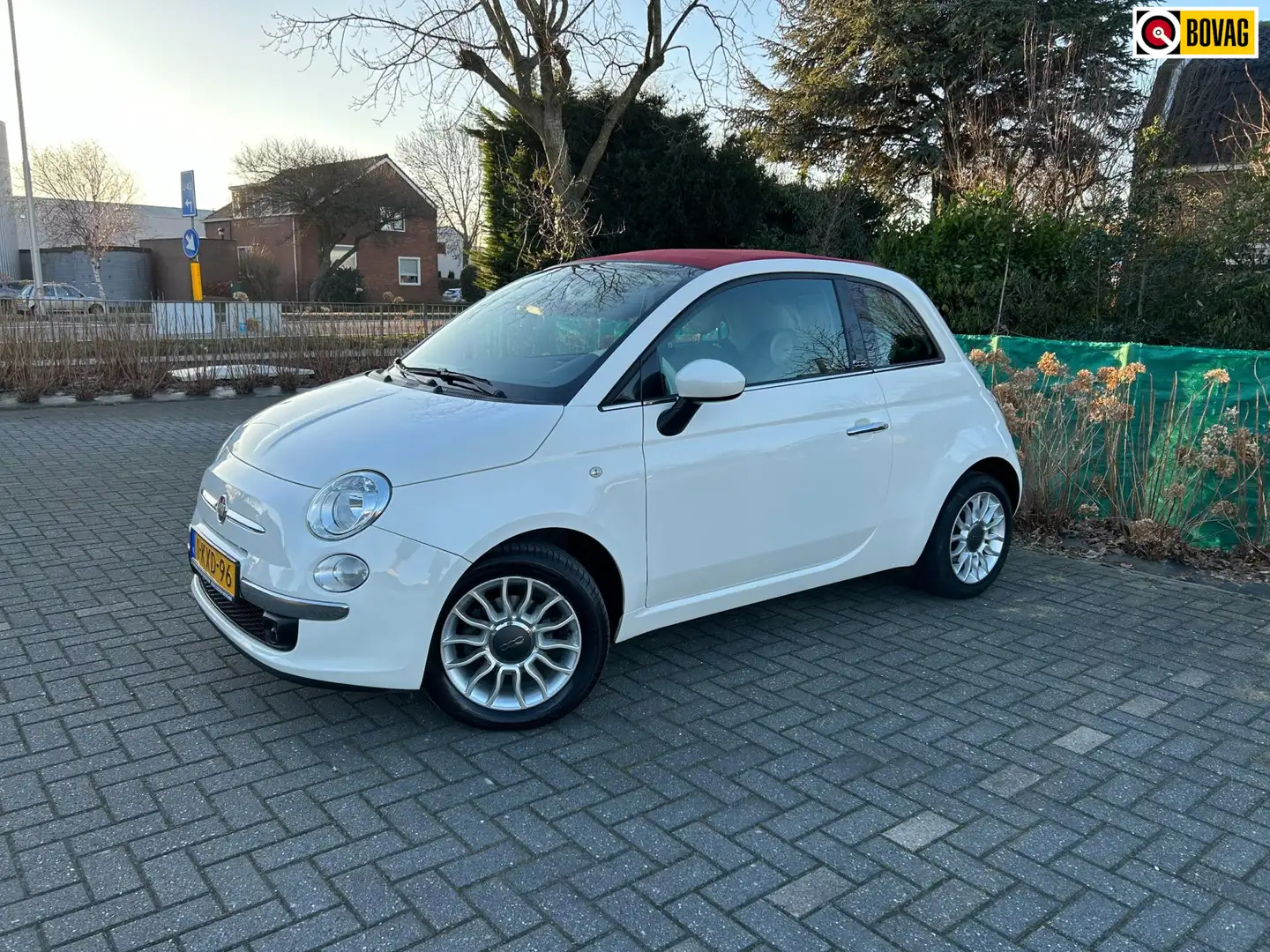 Fiat 500C 0.9 TwinAir Lounge | automaat | cabrio | airco | Wit - 1