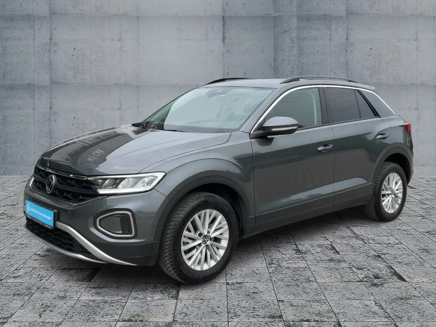 Volkswagen T-Roc 1.0 TSI LIFE LED+NAVI+DAB+SHZ+2xPDC+17Z. Grau - 2